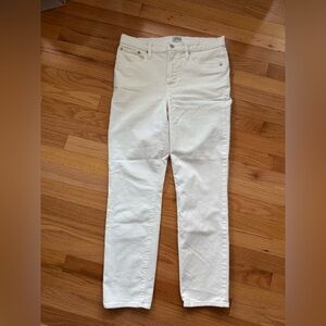 J Crew Corduroy Off White Vintage Straight Leg Pant 29 Preppy Classic Old Money